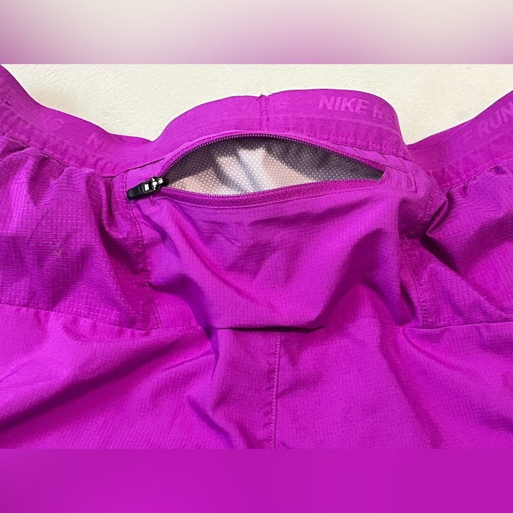 Nike Dri-Fit Women’s Fuchsia Athletic Running Drawstring Shorts Size Medium - Picture 16 of 16